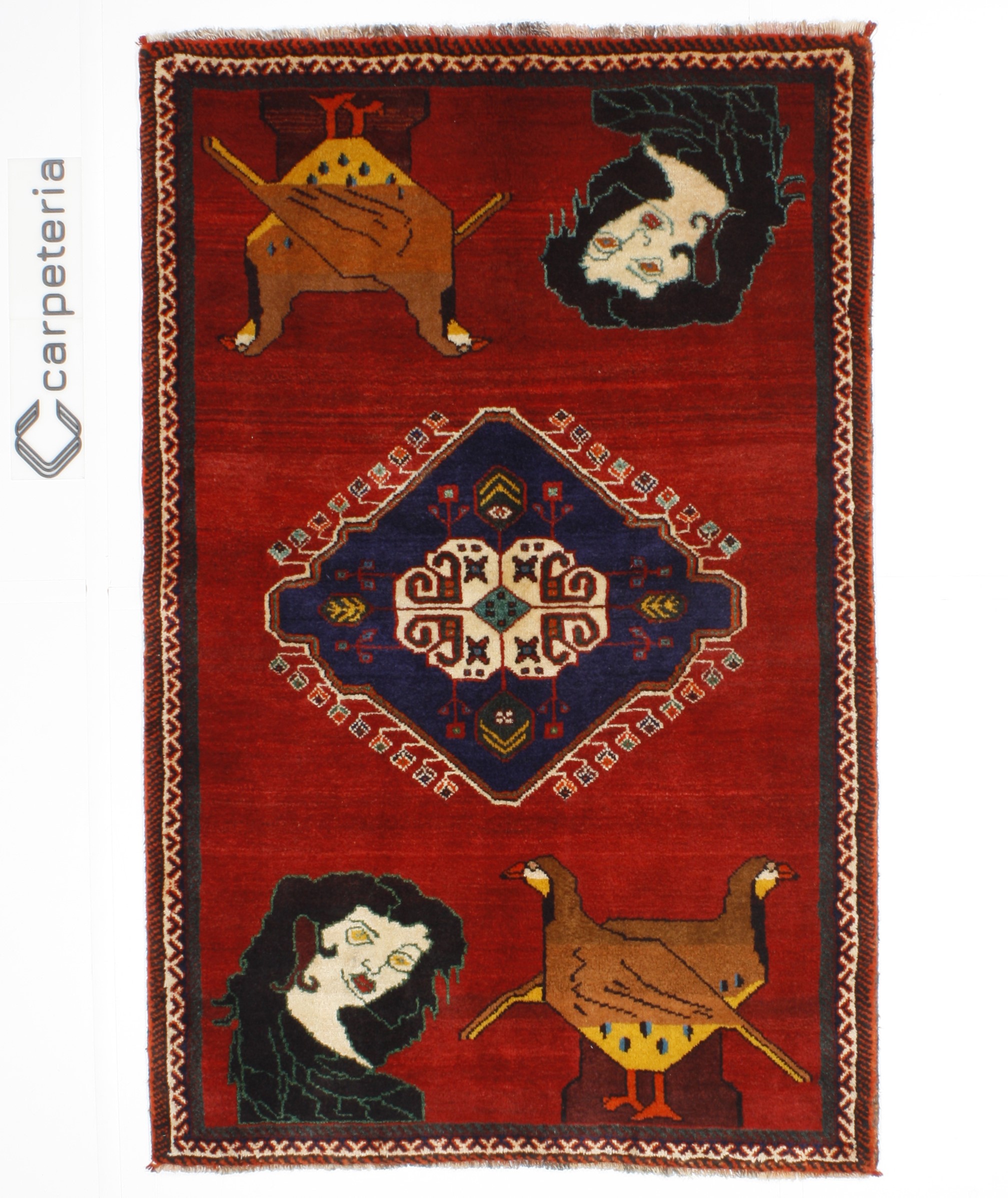 Dywan perski Shiraz Figural