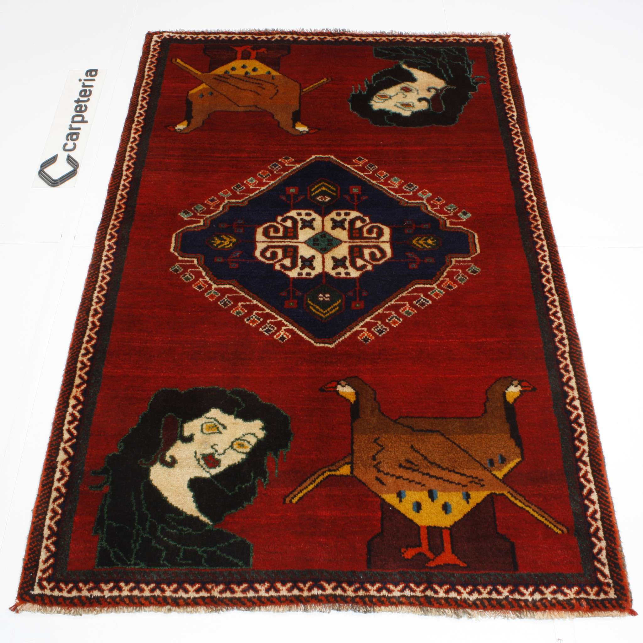 Dywan perski Shiraz Figural