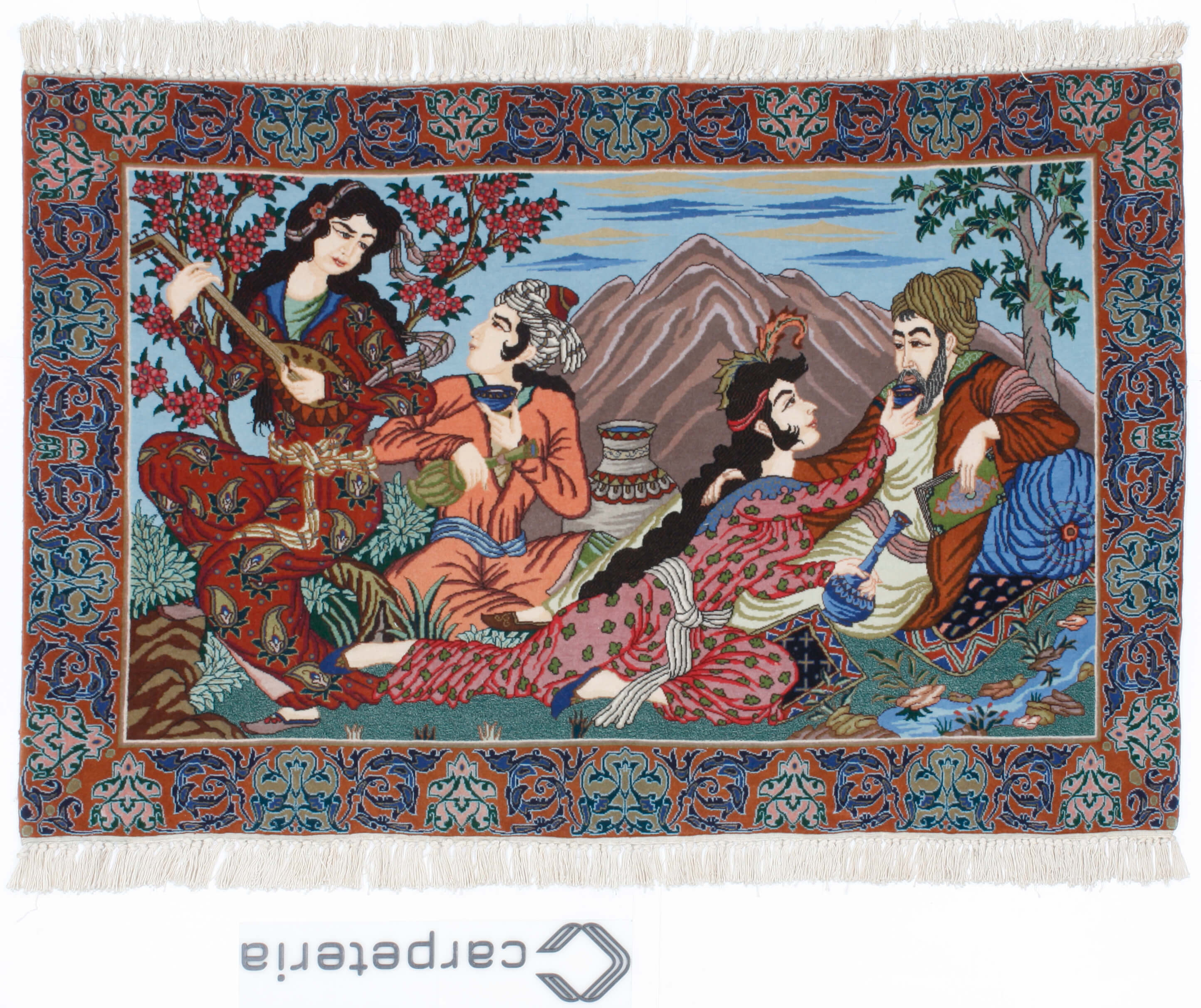 Dywan perski Isfahan Figural