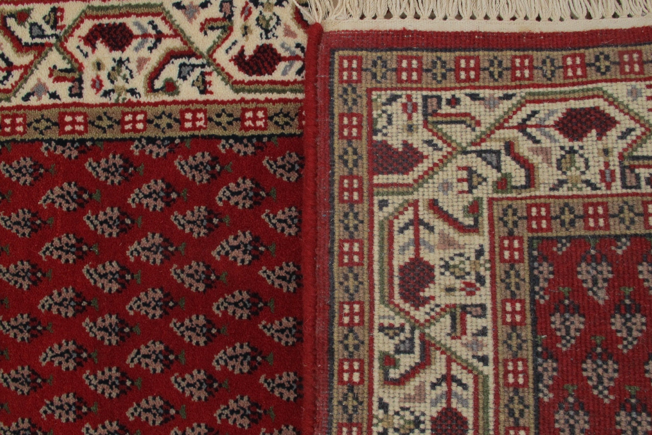 Dywan orientalny Surat Corner — wzór kwiatowy, piaskowy