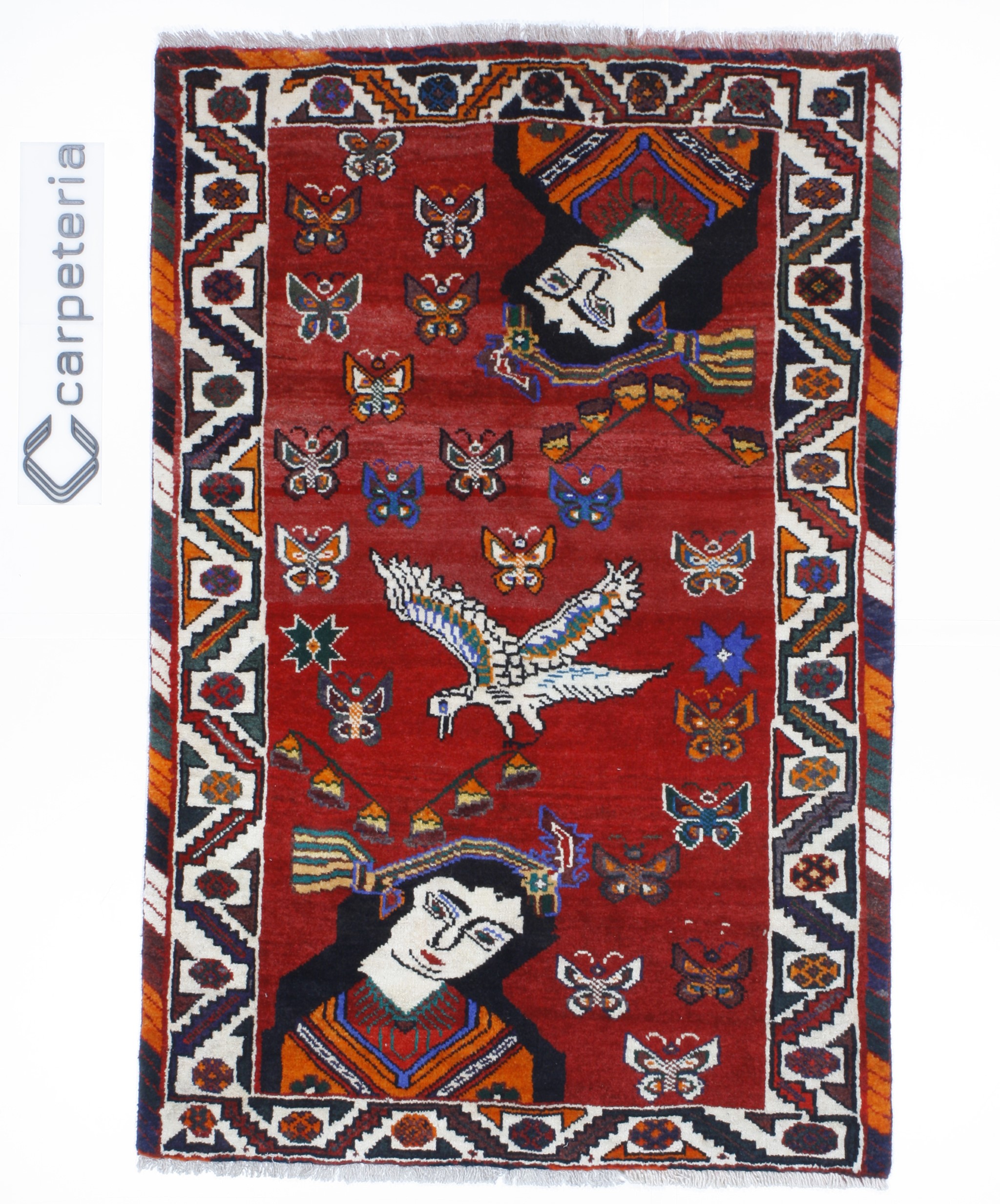 Dywan perski Shiraz Figural