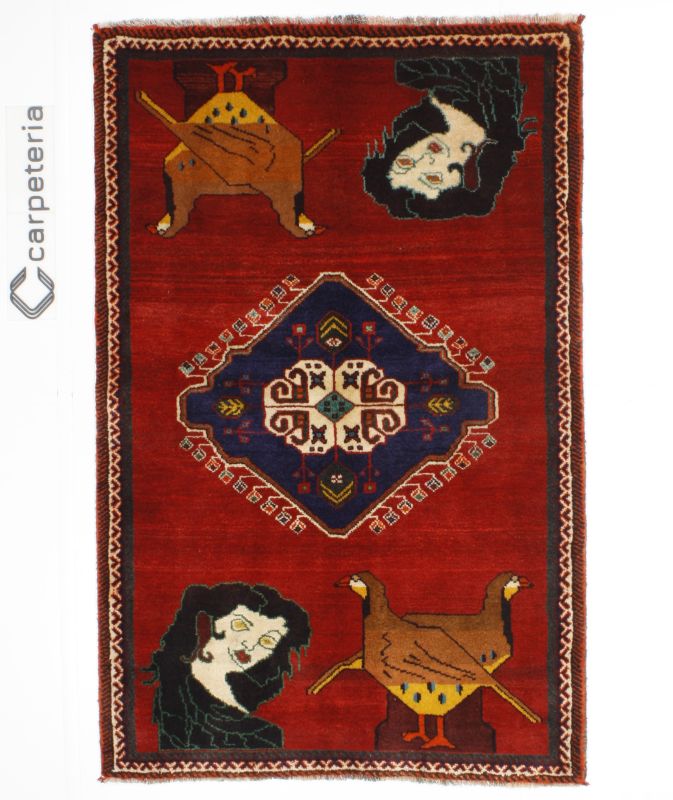 Dywan perski Shiraz Figural