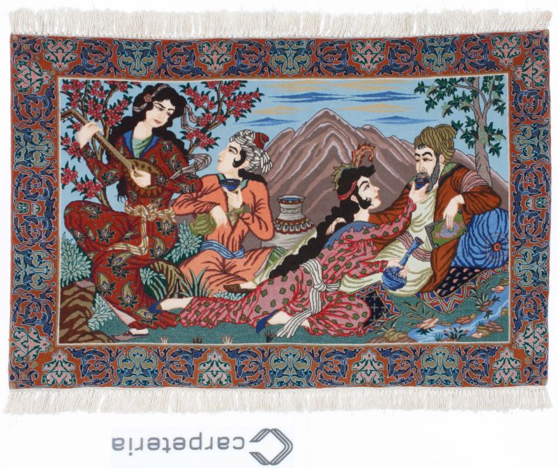 Dywan perski Isfahan Figural